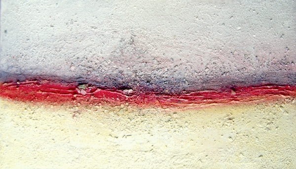 HORIZONT M    verkauft

2004

Steinstaub aus Mallorca,Pigmente,Splitter der Farbschichten der Graffitis an der Berliner Mauer Mauerpark),Acryl,Pigmente auf Leinwand