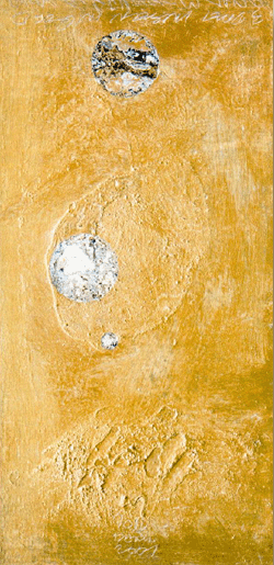 KINOGONSAN  UM

100x50cm

 2001, Steinstaub aus Mallorca, Pigmente, Acryl auf Leinwand
