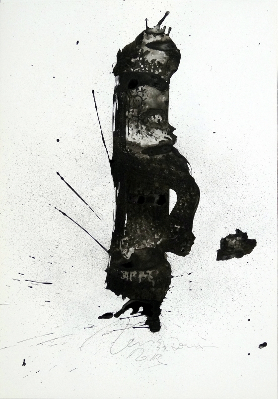 OMOSHIRO 8 -  (Zeichenkarton) 30.12.2012

61x43 cm  

Chinatusche,schellack,Graphit auf zeichenkarton