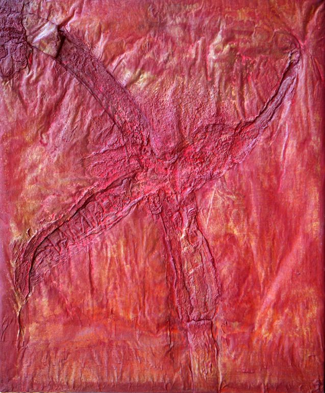 Xeros 14.Februar 2014 (2002 ) 

120x80cm

Schellack, Pigmente auf Makulaturpapier