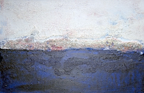 Horizont U 2005

140 x 160 cm

Steinstaub aus Mallorca und Südfrankreich, Acryl,Pigmente auf Leinwand