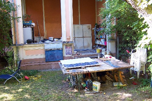 im Berliner Garten-Atelier  2004



