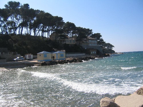 bei der Arbeit in Bandol-Südfrankreich im März 2005



