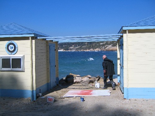 bei der Arbeit in Bandol-Südfrankreich im März 2005



