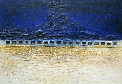 Horizont W 2005 - ü

140 x 120 cm

Steinstaub aus Mallorca und Südfrankreich,Diapositive, Acryl,Pigmente auf Leinwand