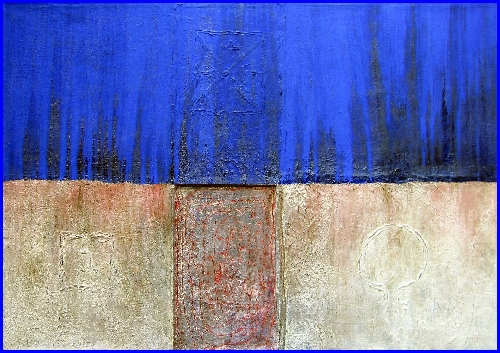 NOAE 2005/1996 - ü

150 x 208 cm

Steinstaub aus Mallorca und Südfrankreich,Bitumen,Schellack, Acryl,Pigmente auf Rupfen und Leinwand