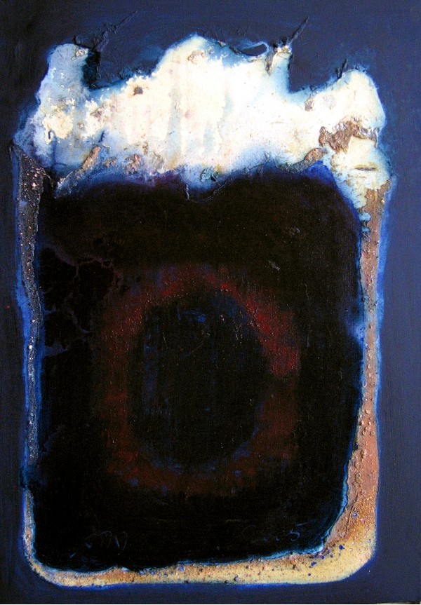 MIRA  2005

gesamt: 70 x 201 cm

Acryl,Schellack,Pigmente,Steinstaub auf Leinwand