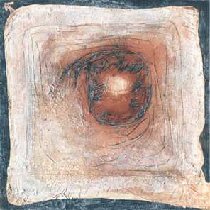 ASUMARE  UM



 2001, Pigmente aus der Provence, Acryl, Graphit, Bitumen auf Leinwand
104 x 104 cm