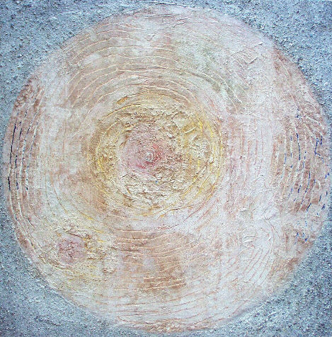 GURU-RI-TO

180 x 180 cm

Steinstaub, Pigmente, Acryl auf Leinwand