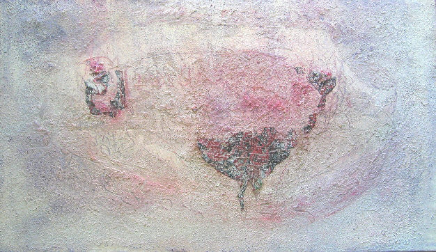UMARETE  UE

90 x 155 cm

Steinstaub, Pigmente, Acryl auf Leinwand