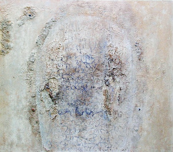 RIRIFU(Jap.Erleichterung)

140x160 cm

Steinstaub aus Mallorca,Beize,Pigmente,Acryl auf Leinwand