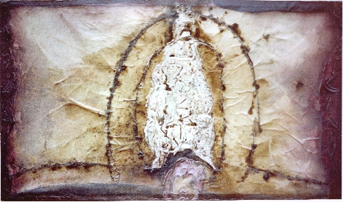 Onis-Io   1998

95x164 cm

Papier,Bitumen,Graphit,Steinstaub,Pigmente,Acryl auf Leinwand