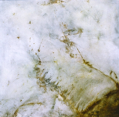 HANARETE  1994  v

200x200cm

Bitumen,Acryl,Pigmente,Staub,Graphit auf Leinwand