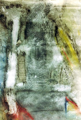 HANS ALBERS II  70x55cm  1992 v



Graphit,Oel,Patell,Acryl,Papier auf Karton