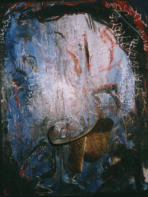 BACK  1993 v

120x255 cm

Graphit,Acryl,Bitumen, Metall auf Leinwand