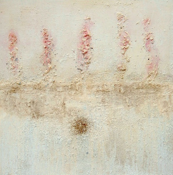 Yerong  März 2007

115x145 cm

Felsstaub aus Mallorca,Pigmente,Acryl,Splitter der Decollagen der Graffities an der Berliner Mauer (Mauerpark),120 Jahre altes getrocknetes Gras auf Leinwand  