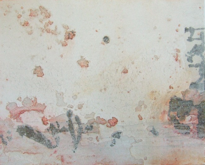 AWU  April  2007

70x100 cm Teil 1

Reispapier aus Peking,Beize,Pigmente,Acryl,Leim Graphit,China Tusche auf Leinwand