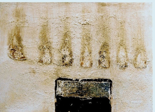 DEKIGOTO  2001 KPM

125x170 cm

Steinstaub aus Mallorca, Pigment, Acryl auf Leinwand
