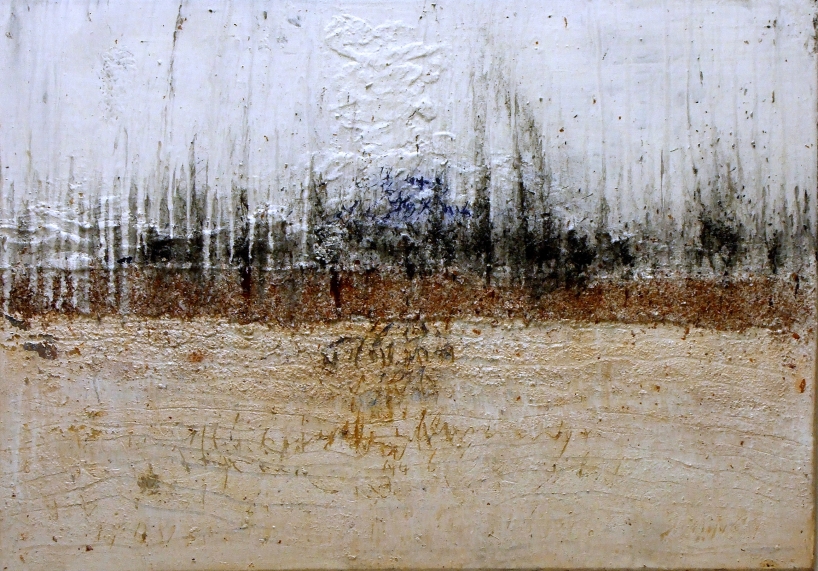 BIGO   November 2009

70x100cm

Bitumen,Acryl,Pigmente,Schellack, Holzkohle auf Leinwand