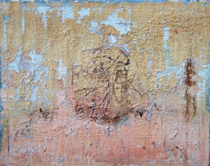 LABBY    November 2009

70x90 cm

Bitumen,Acryl,Pigmente,Schellack, Holzkohle auf Leinwand