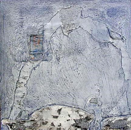 ANATA (DU) Grau  2002 Vü

109x109cm

Steinstaub aus Mallorca,Pigmente,Acryl auf Leinwand