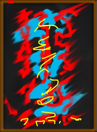 JoDD-I-Phone ART 6

20x30cm

mit 1 Finger auf dem I-Phone gemalt,Farbtintendruck auf Papier auf Leinwand