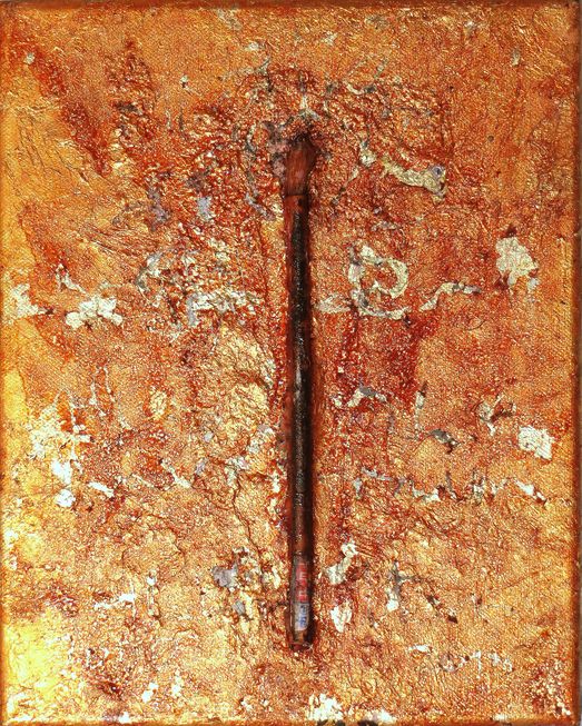 CHPG  März 2013

30x24cm

Blattgold,Schellack,Acryl,Asche, Chinapinsel auf Leinwand